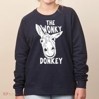 The Wonky Donkey Funny Donkey Lover Farm Animal Women's Sweatshirt thumb 0