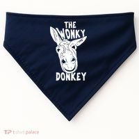 The Wonky Donkey Funny Donkey Lover Farm Animal USA-Made Doggie Bandana thumb 0