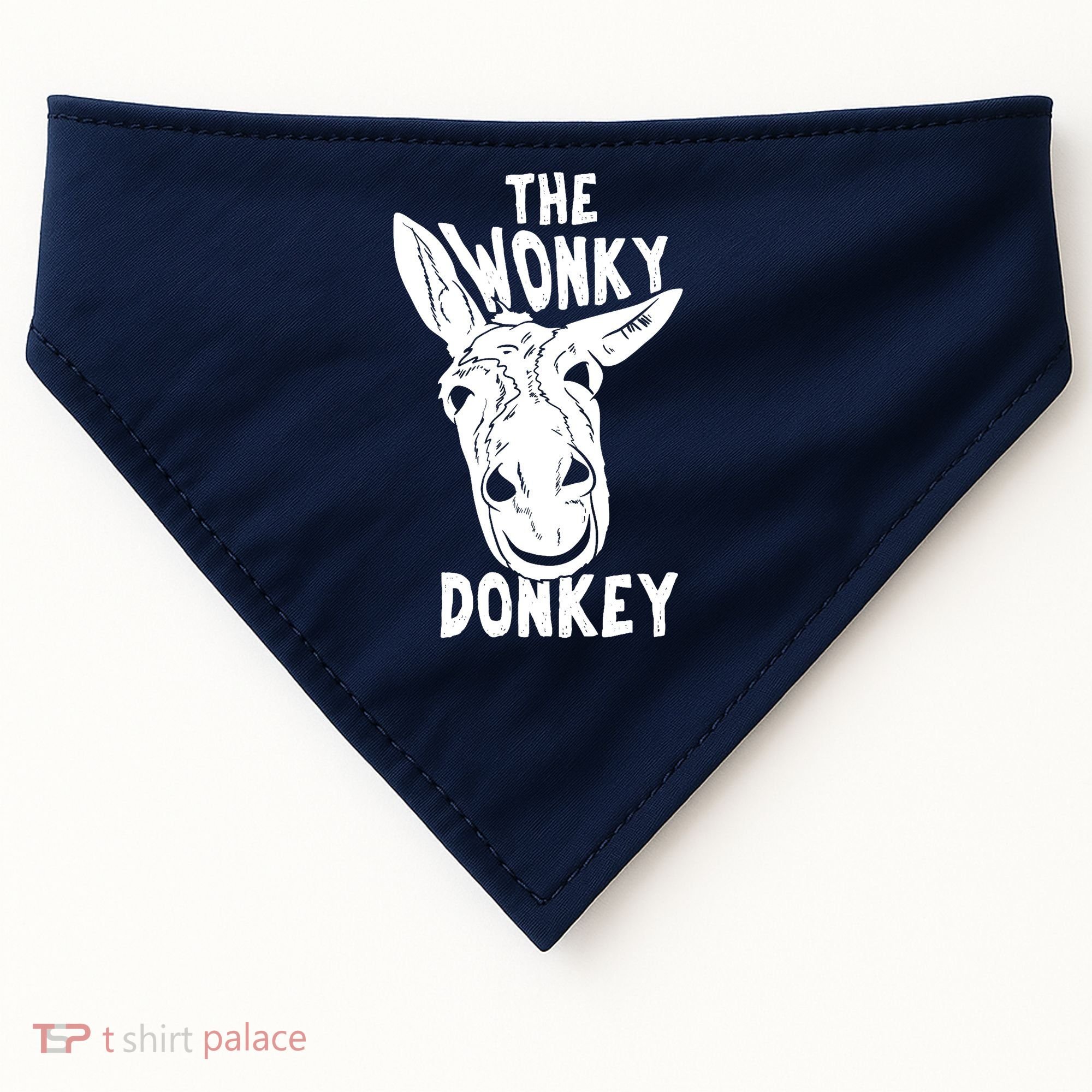 The Wonky Donkey Funny Donkey Lover Farm Animal USA-Made Doggie Bandana