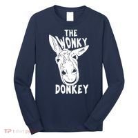 The Wonky Donkey Funny Donkey Lover Farm Animal Long Sleeve Shirt thumb 0