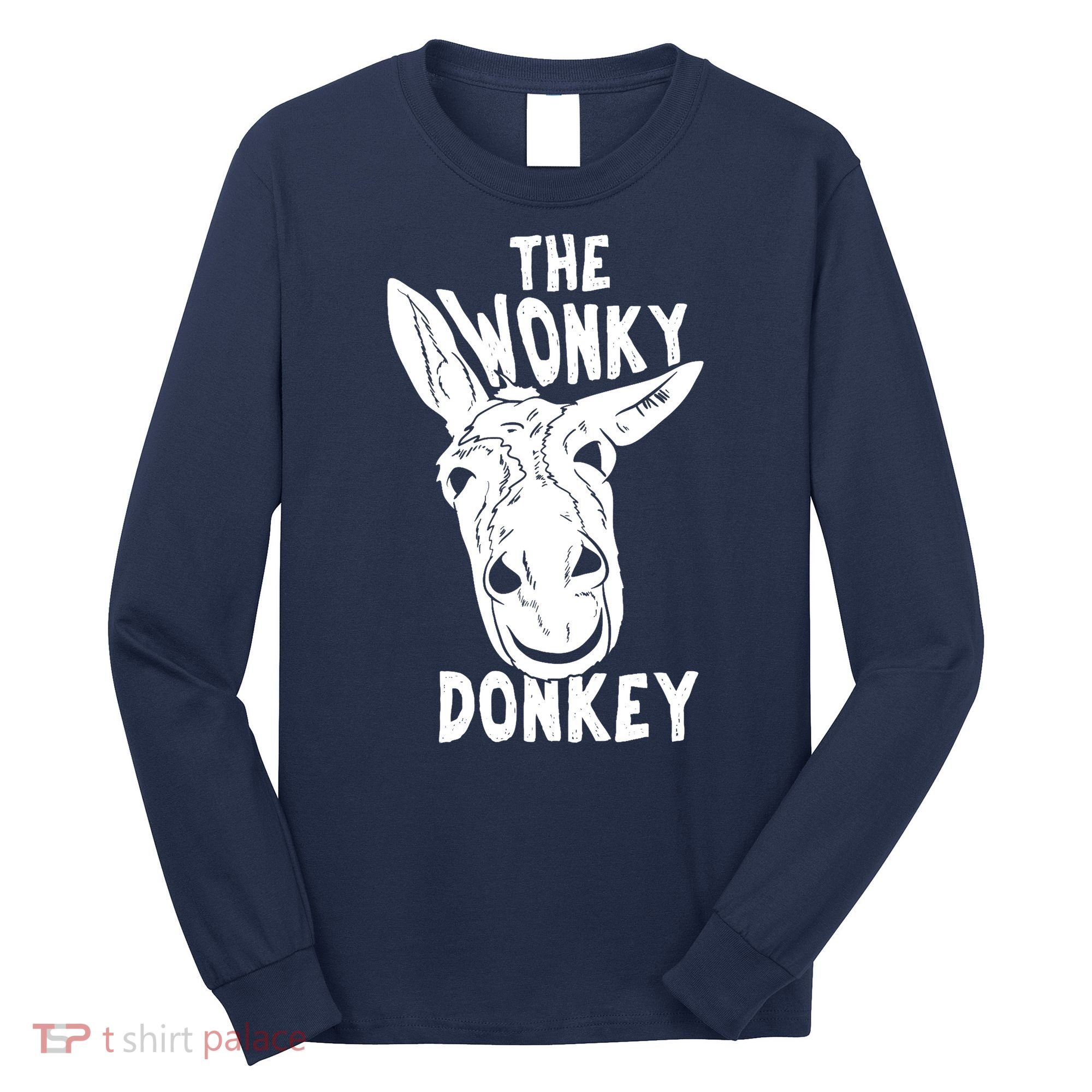 The Wonky Donkey Funny Donkey Lover Farm Animal Long Sleeve Shirt