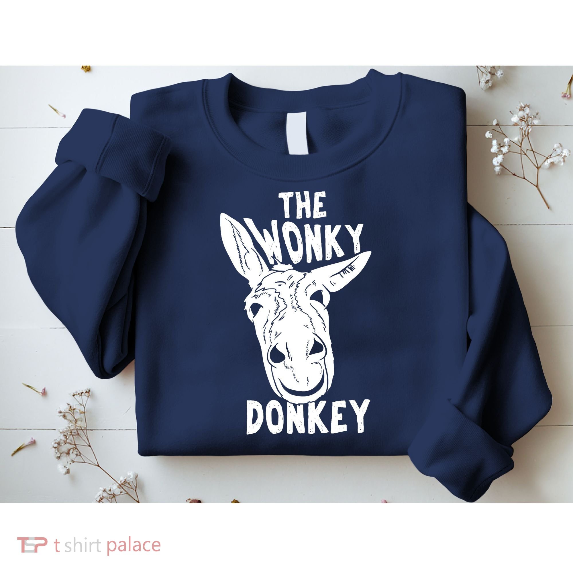 The Wonky Donkey Funny Donkey Lover Farm Animal Sweatshirt