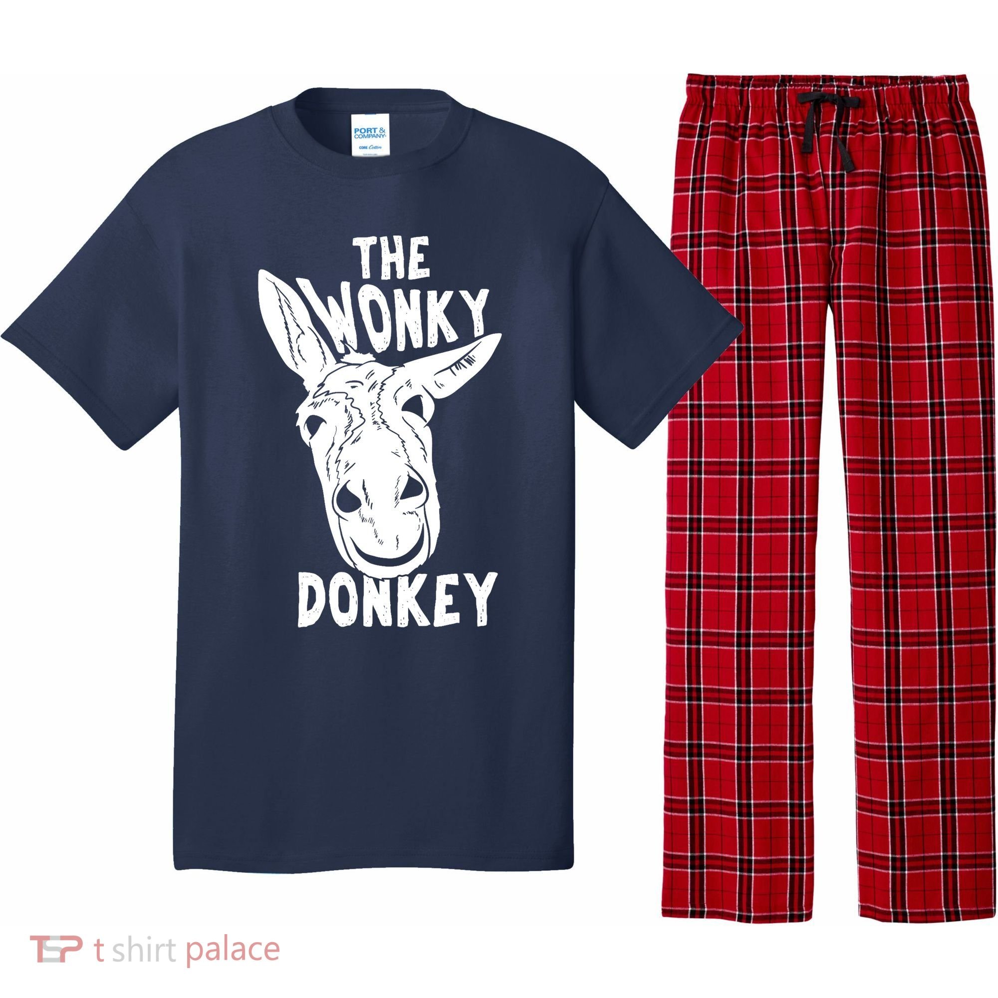 The Wonky Donkey Funny Donkey Lover Farm Animal Pajama Set