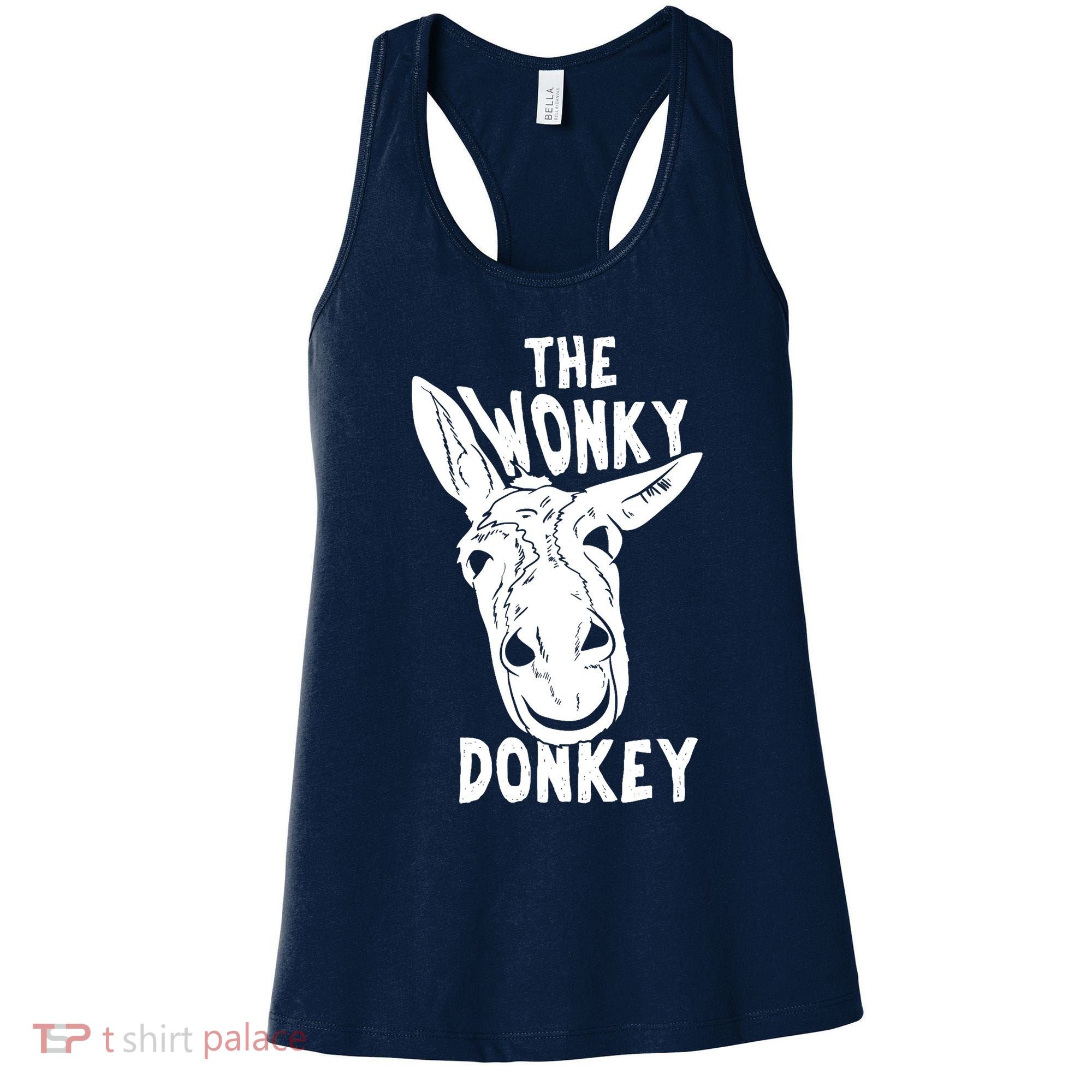 The Wonky Donkey Funny Donkey Lover Farm Animal Women's Tank Top