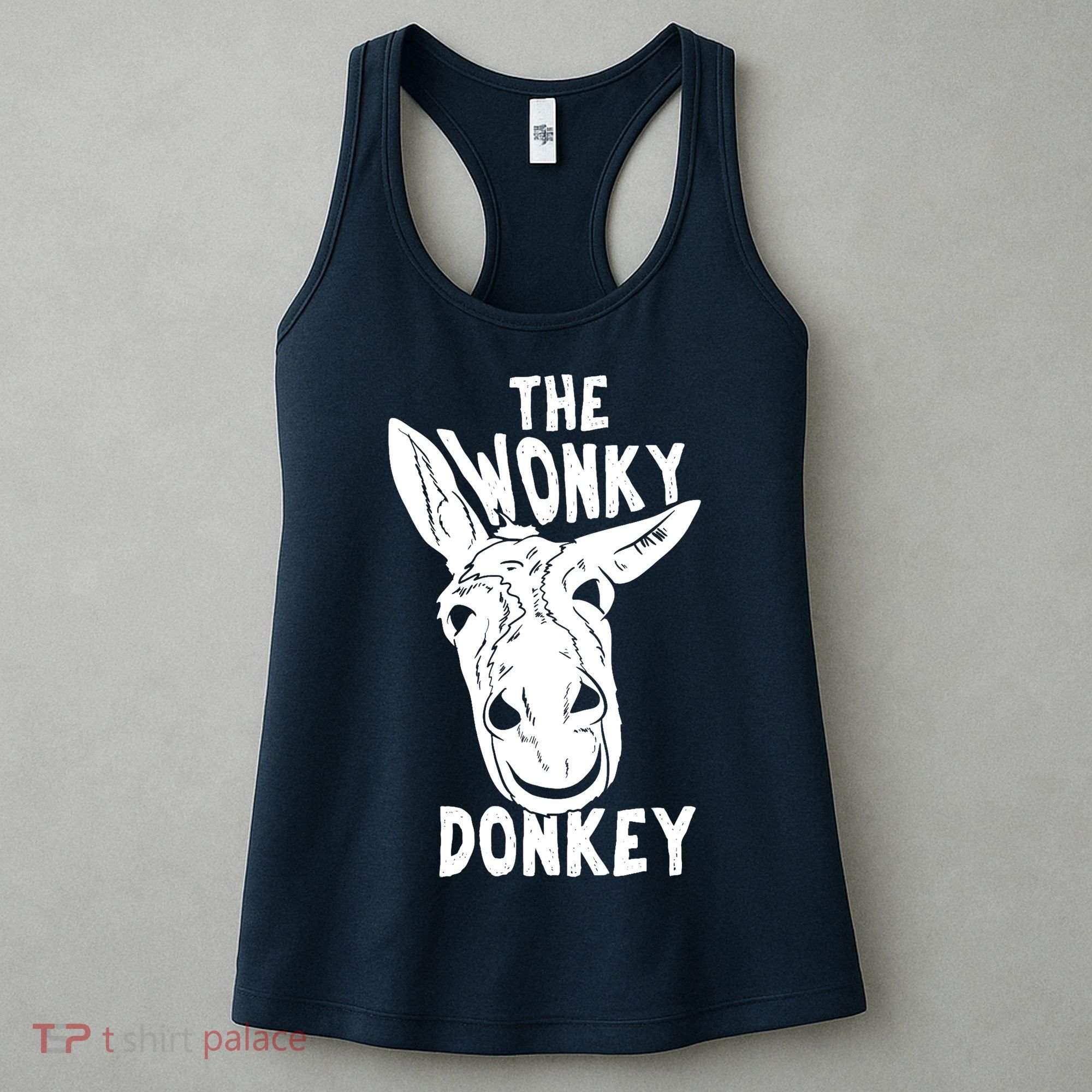 The Wonky Donkey Funny Donkey Lover Farm Animal Women's Tank Top