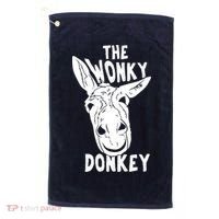 The Wonky Donkey Funny Donkey Lover Farm Animal Golf Towel thumb 0