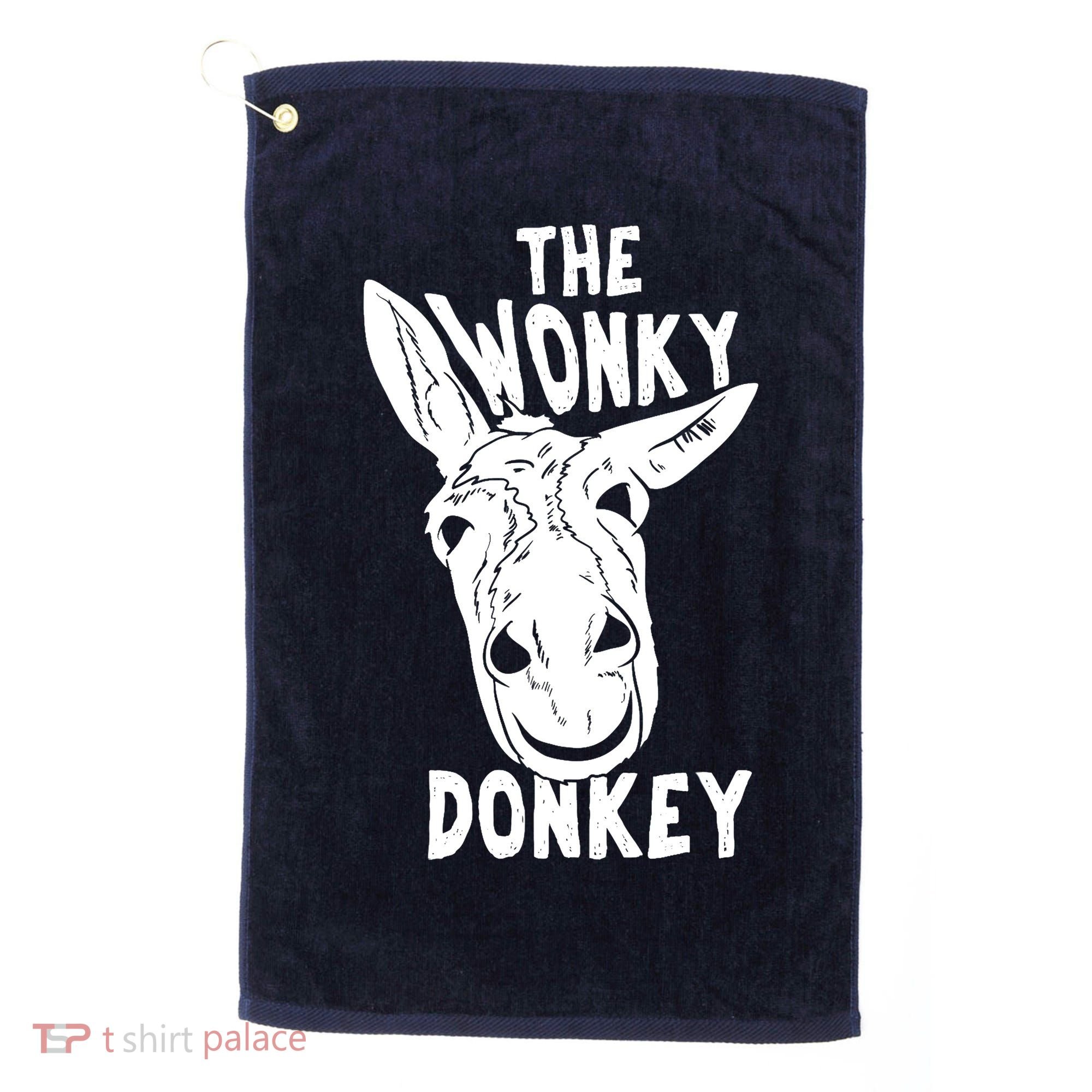 The Wonky Donkey Funny Donkey Lover Farm Animal Golf Towel