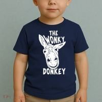 The Wonky Donkey Funny Donkey Lover Farm Animal Toddler T-Shirt thumb 2