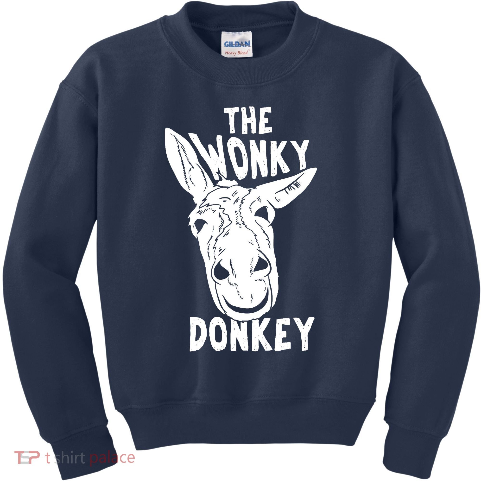 The Wonky Donkey Funny Donkey Lover Farm Animal Kids Sweatshirt
