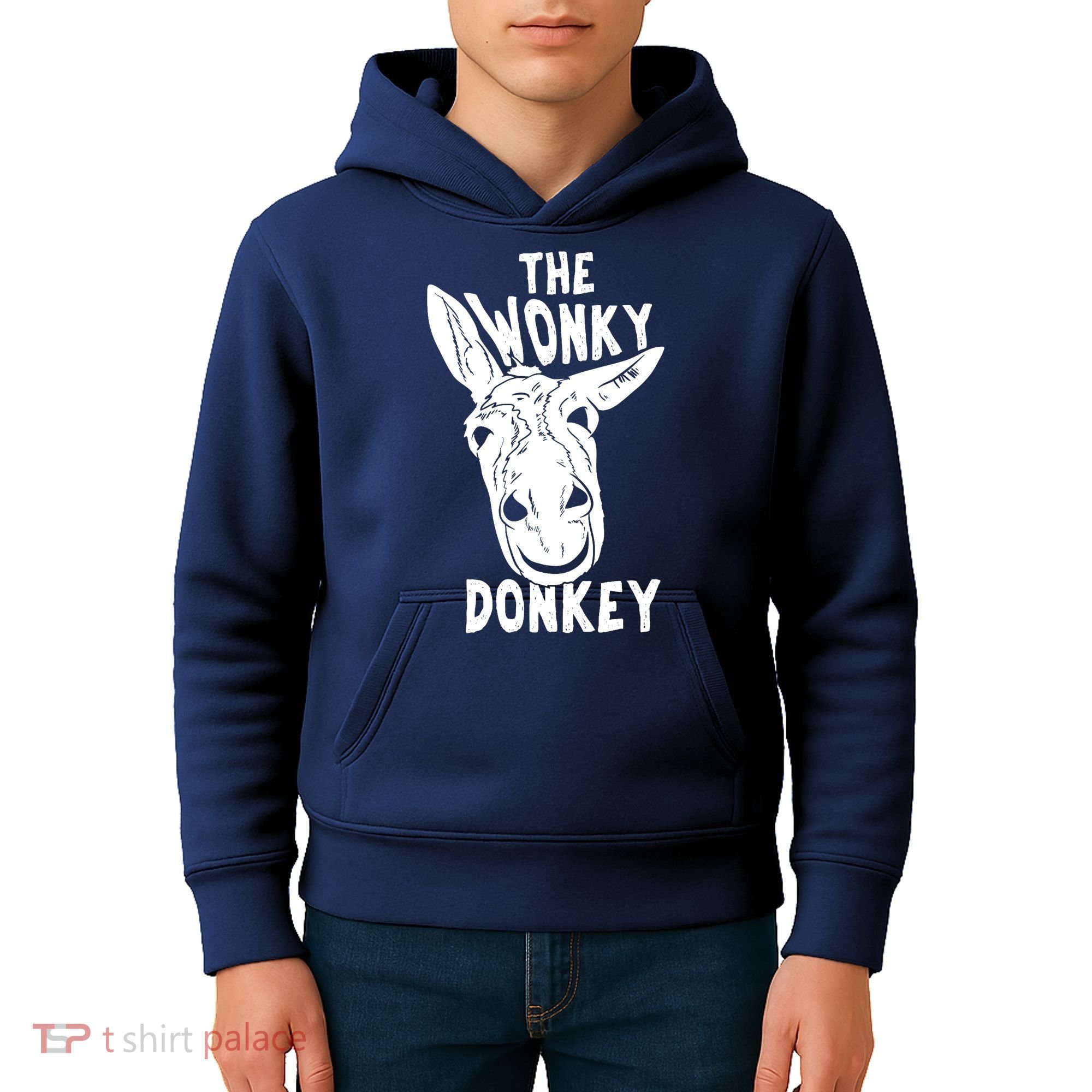 The Wonky Donkey Funny Donkey Lover Farm Animal Kids Hoodie