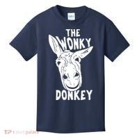 The Wonky Donkey Funny Donkey Lover Farm Animal Kids T-Shirt thumb 0