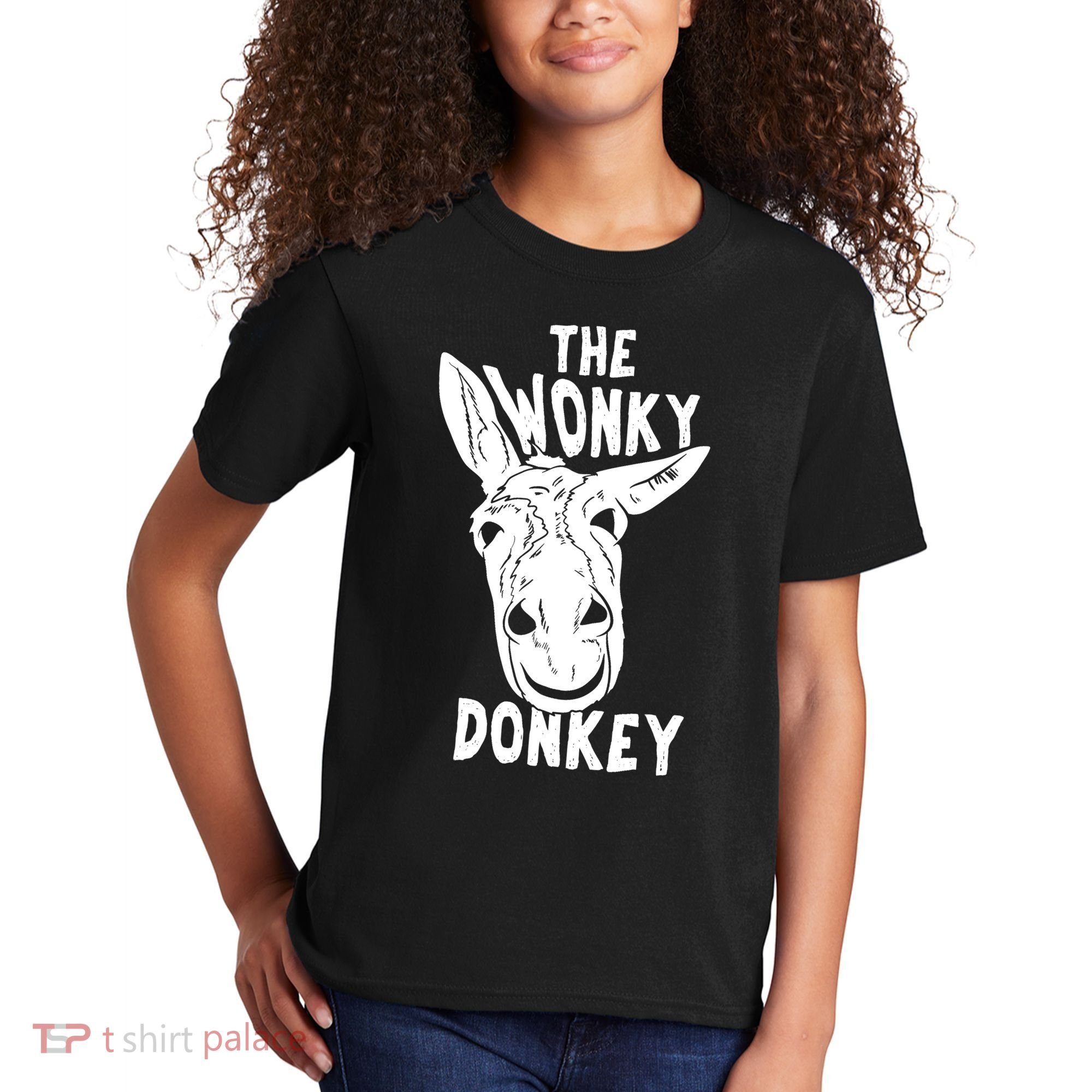 The Wonky Donkey Funny Donkey Lover Farm Animal Kids T-Shirt