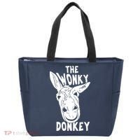 The Wonky Donkey Funny Donkey Lover Farm Animal Tote Bag thumb 0