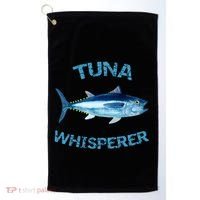 Tuna Whisperer Deep Sea Fishing Tuna Fish Bluefin Tuna Gift Golf Towel thumb 0