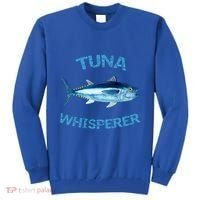 Tuna Whisperer Deep Sea Fishing Tuna Fish Bluefin Tuna Gift Tall Sweatshirt thumb 0