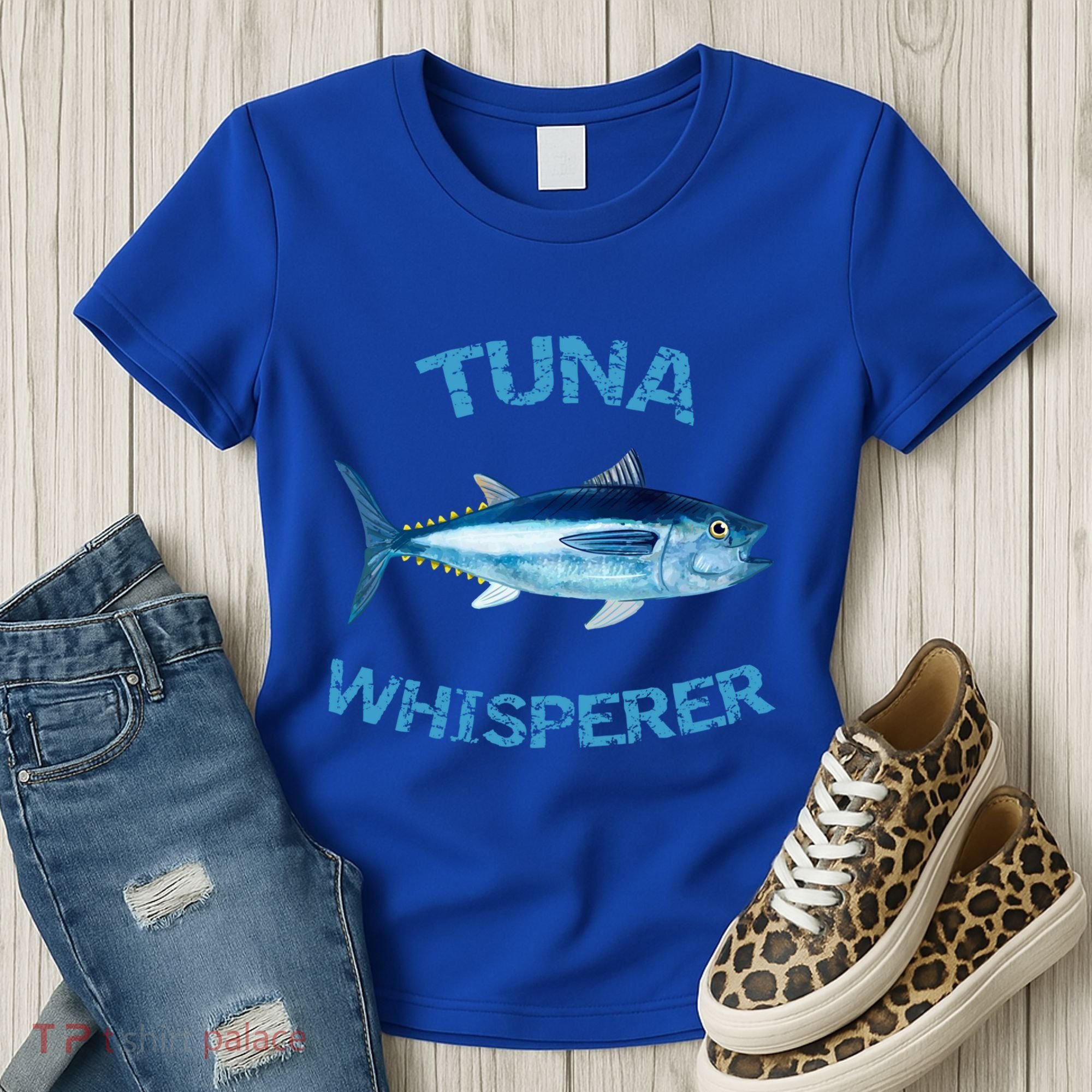 Tuna Whisperer Deep Sea Fishing Tuna Fish Bluefin Tuna Gift Women's T-Shirt