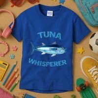 Tuna Whisperer Deep Sea Fishing Tuna Fish Bluefin Tuna Gift Kids T-Shirt thumb 3
