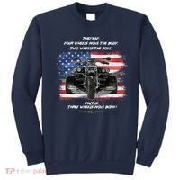 Three Wheels Do Both! USA Flags Trike Gift Sweatshirt thumb 0