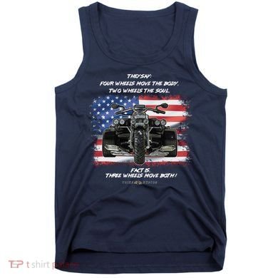 Three Wheels Do Both! USA Flags Trike Gift Tank Top