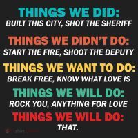 Things We Did Didn't Want Will Won't Do Tumbler thumb 3