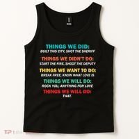 Things We Did Didn't Want Will Won't Do Tank Top thumb 2