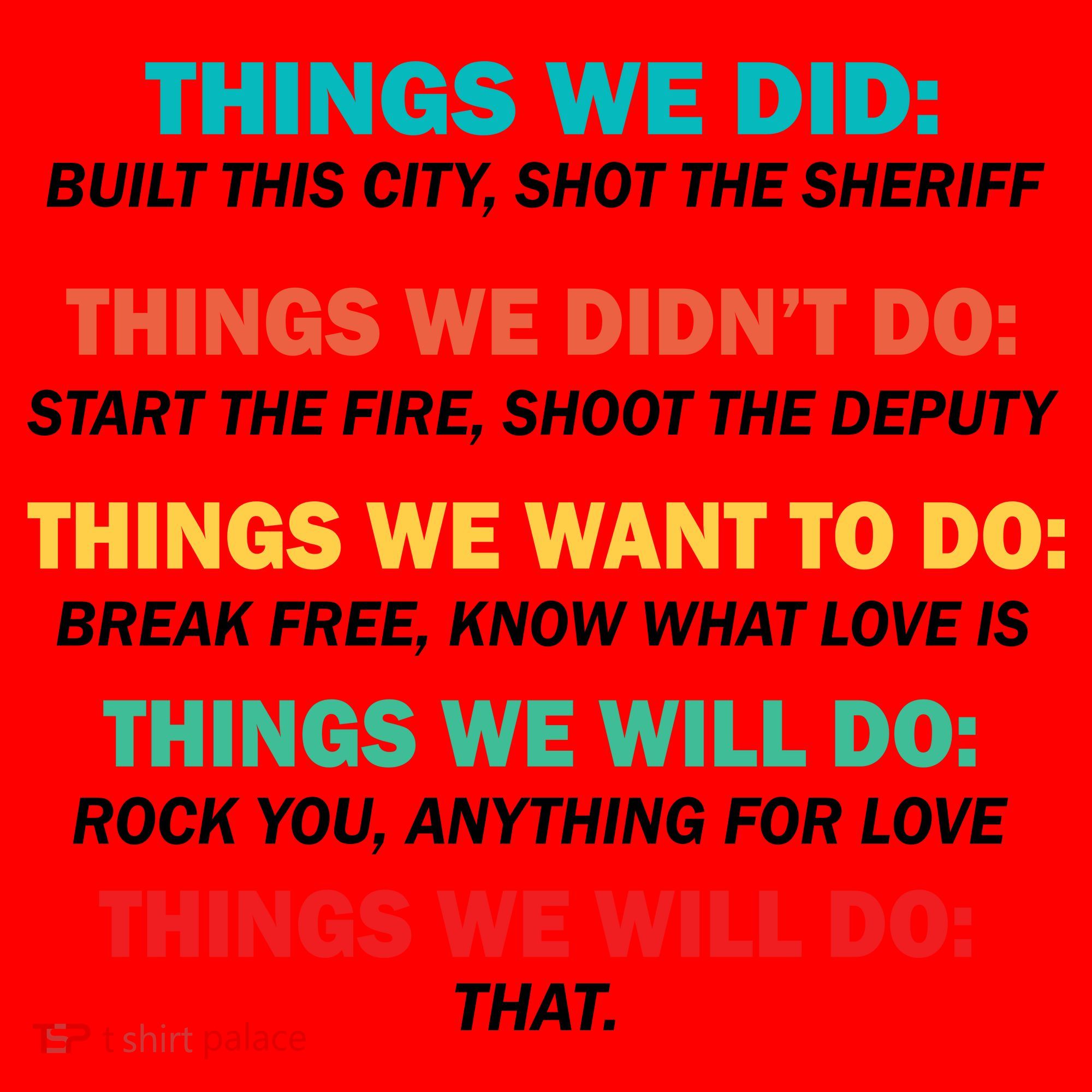 Things We Did Didn't Want Will Won't Do Santa Hat