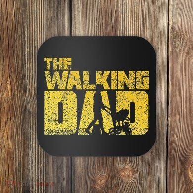 The Walking Dad Father Fathers Day Gift Coaster