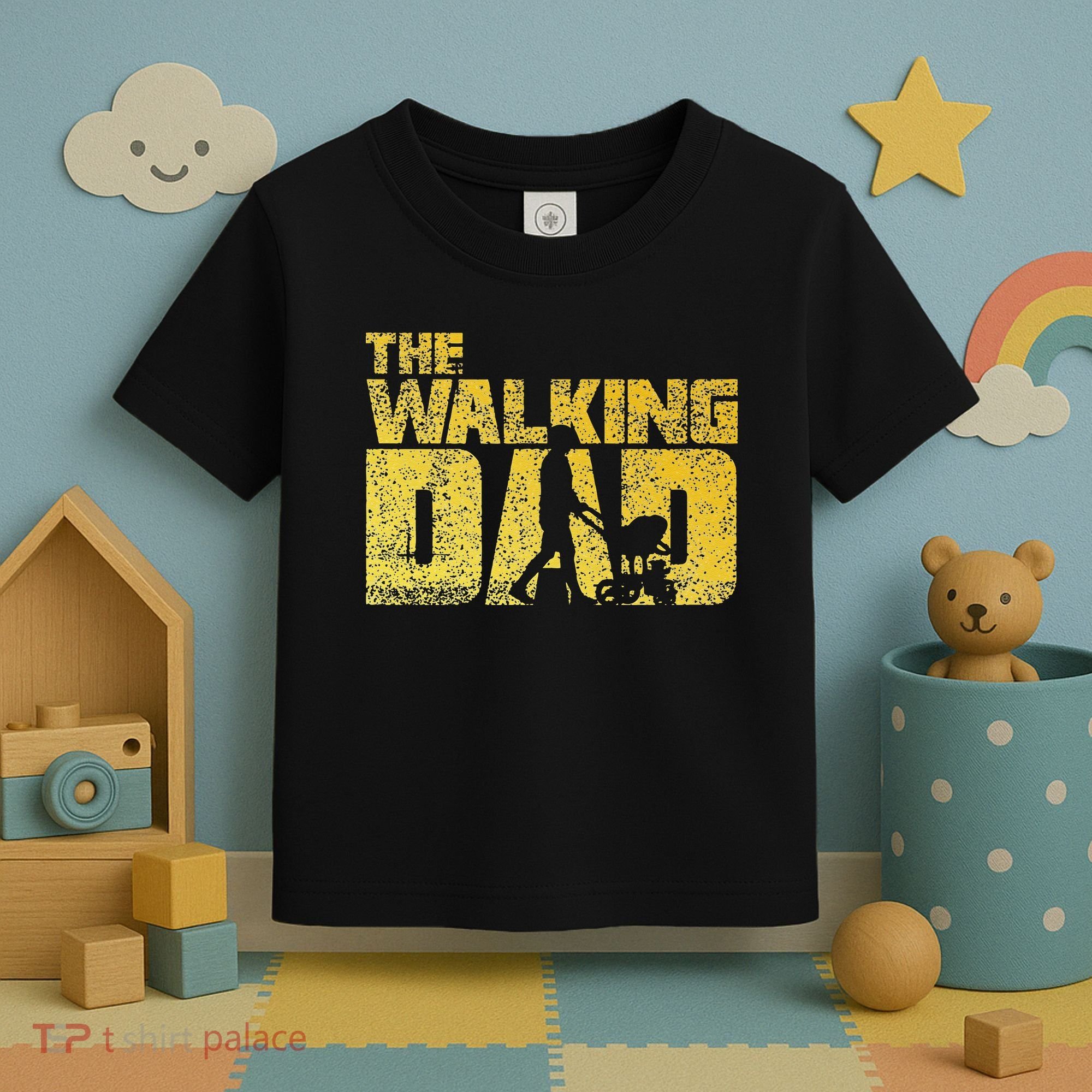 The Walking Dad Father Fathers Day Gift Toddler T-Shirt