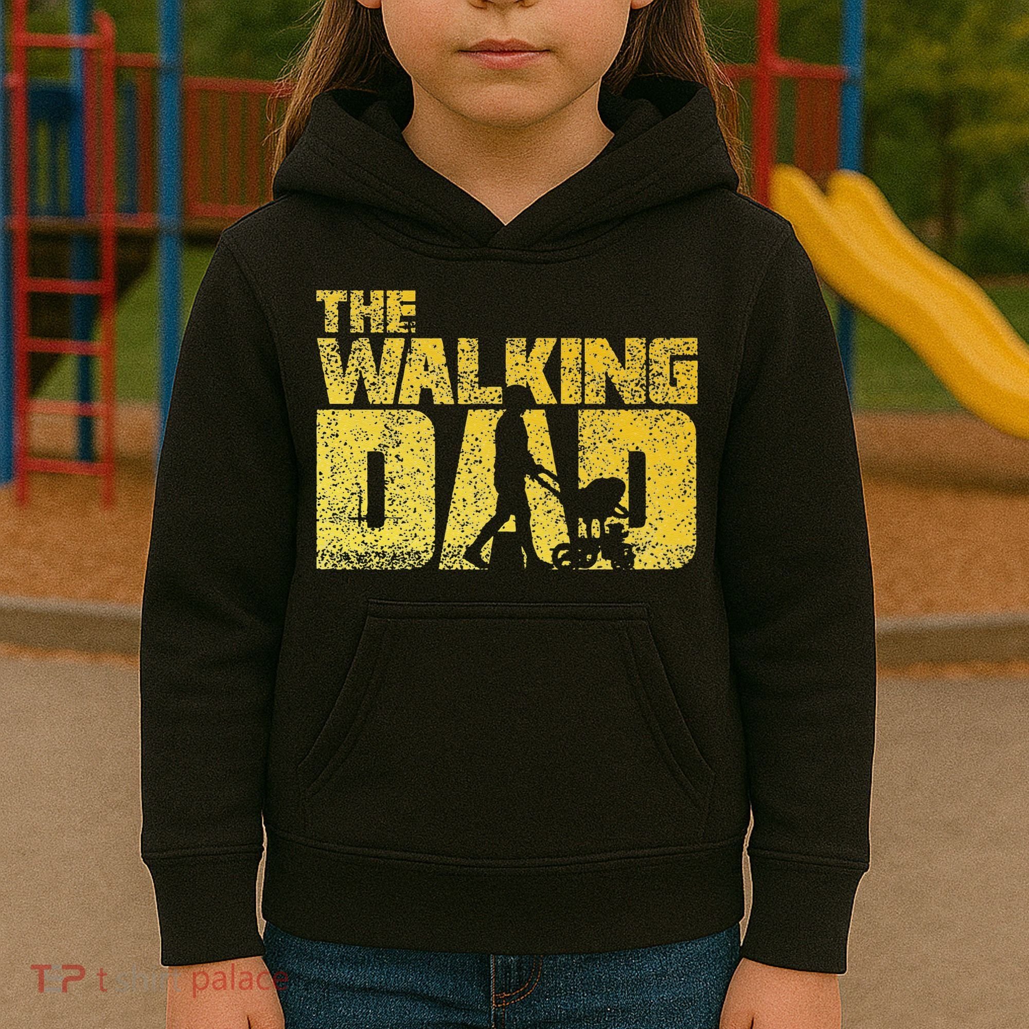 The Walking Dad Father Fathers Day Gift Kids Hoodie