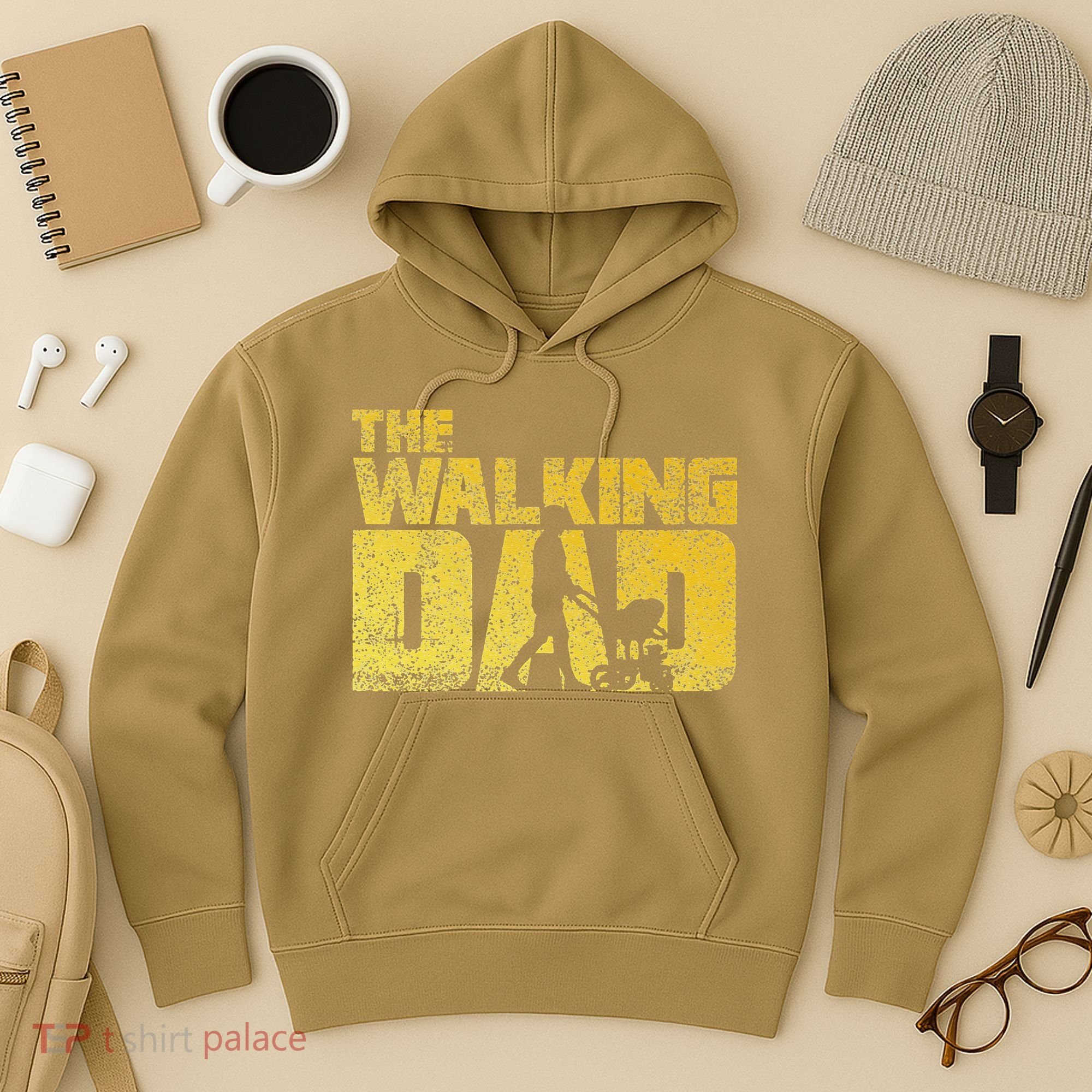 The Walking Dad Father Fathers Day Gift Hoodie