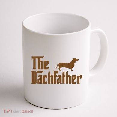 The Weiner Dog Father Funny Dachshund Coffee Mug back