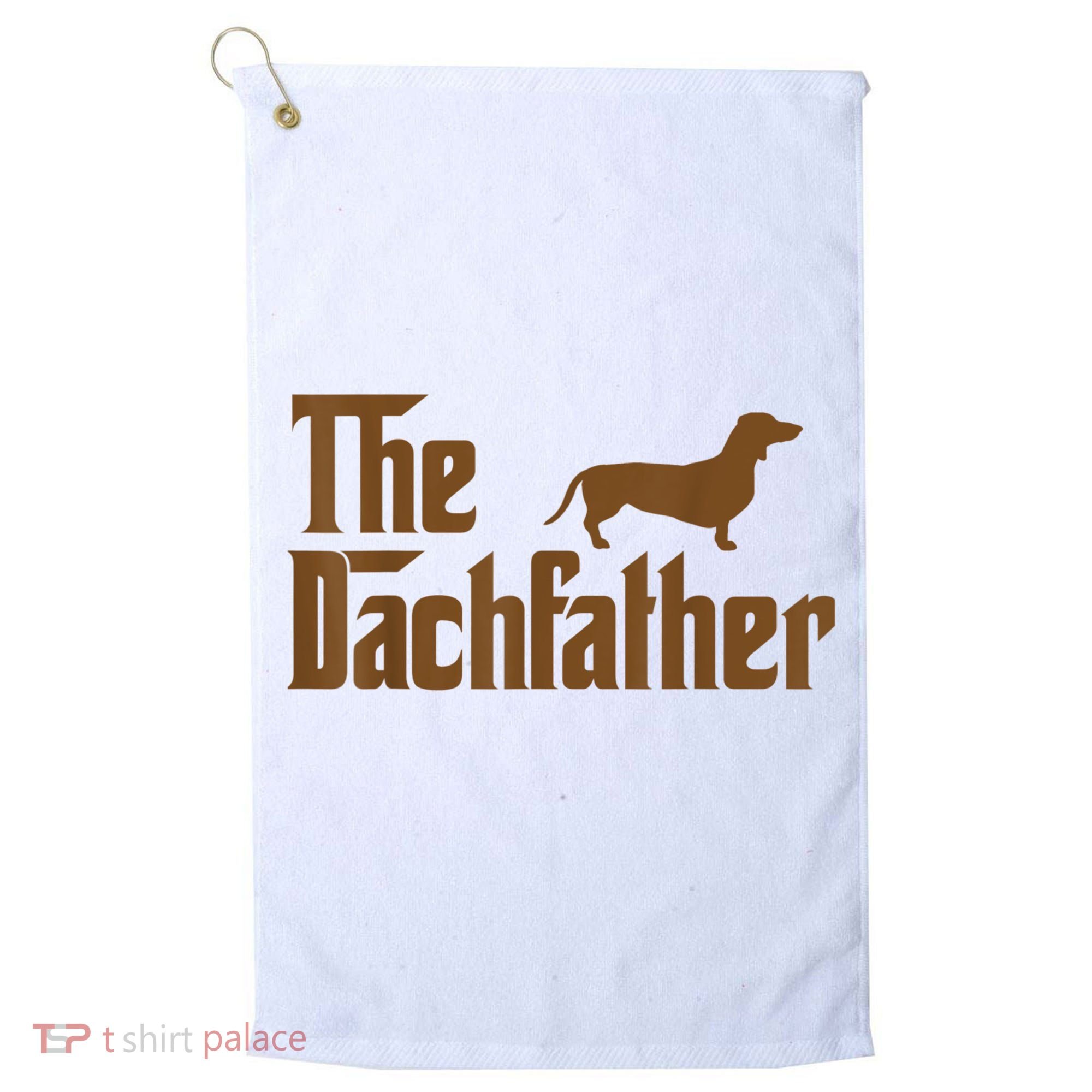 The Weiner Dog Father Funny Dachshund Golf Towel