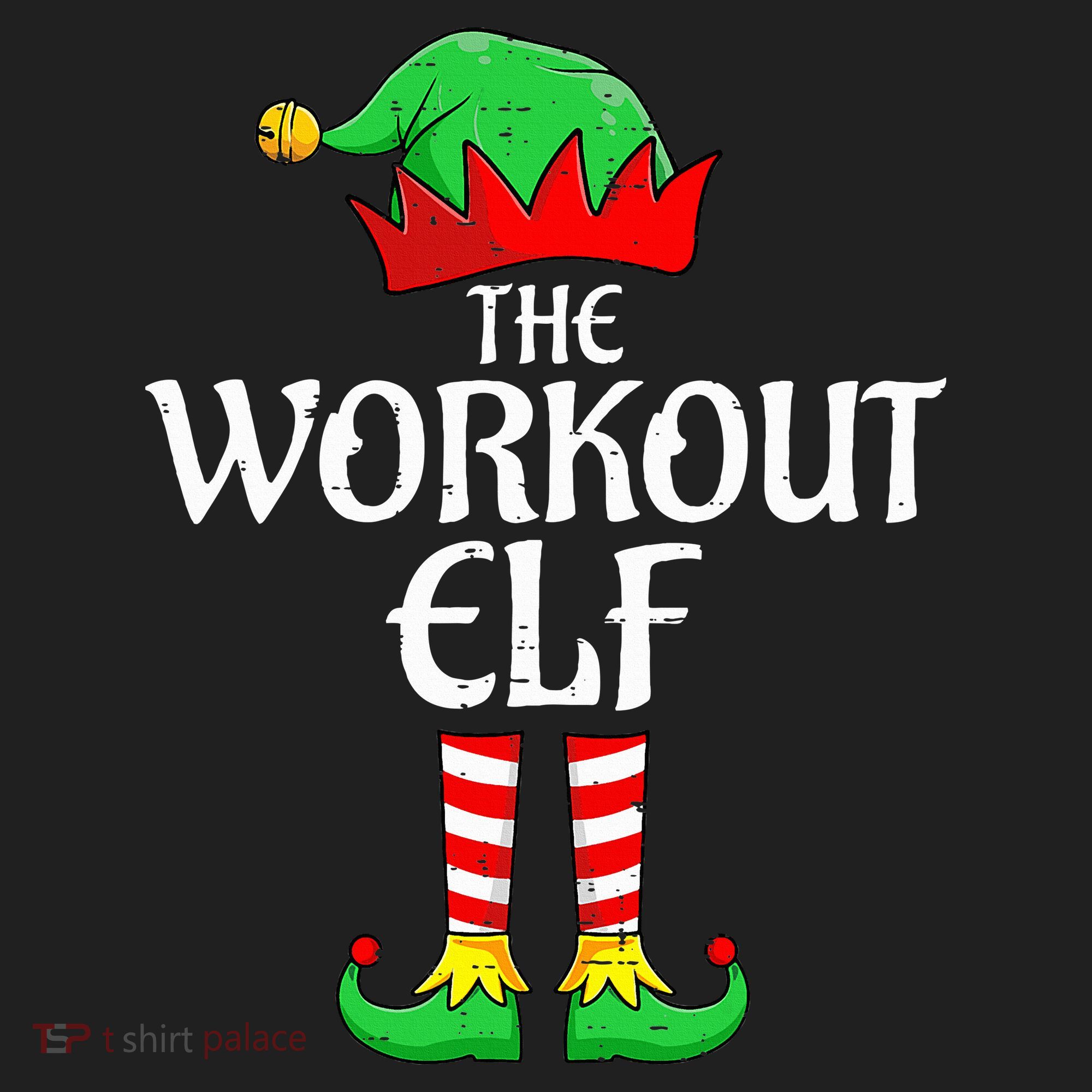 The Workout Elf Xmas Matching Christmas Family Pajama  Hat