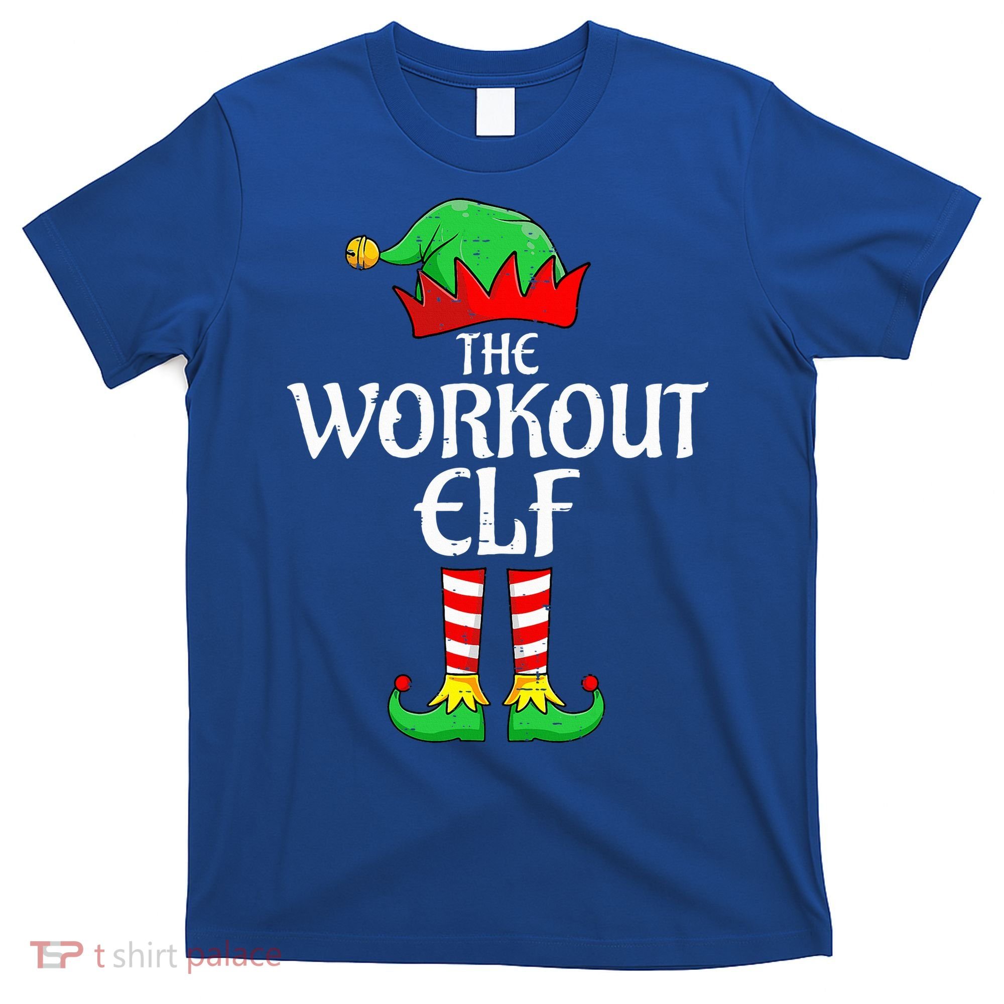 The Workout Elf Xmas Matching Christmas Family Pajama  T-Shirt