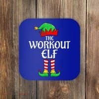 The Workout Elf Xmas Matching Christmas Family Pajama  Coaster thumb 0