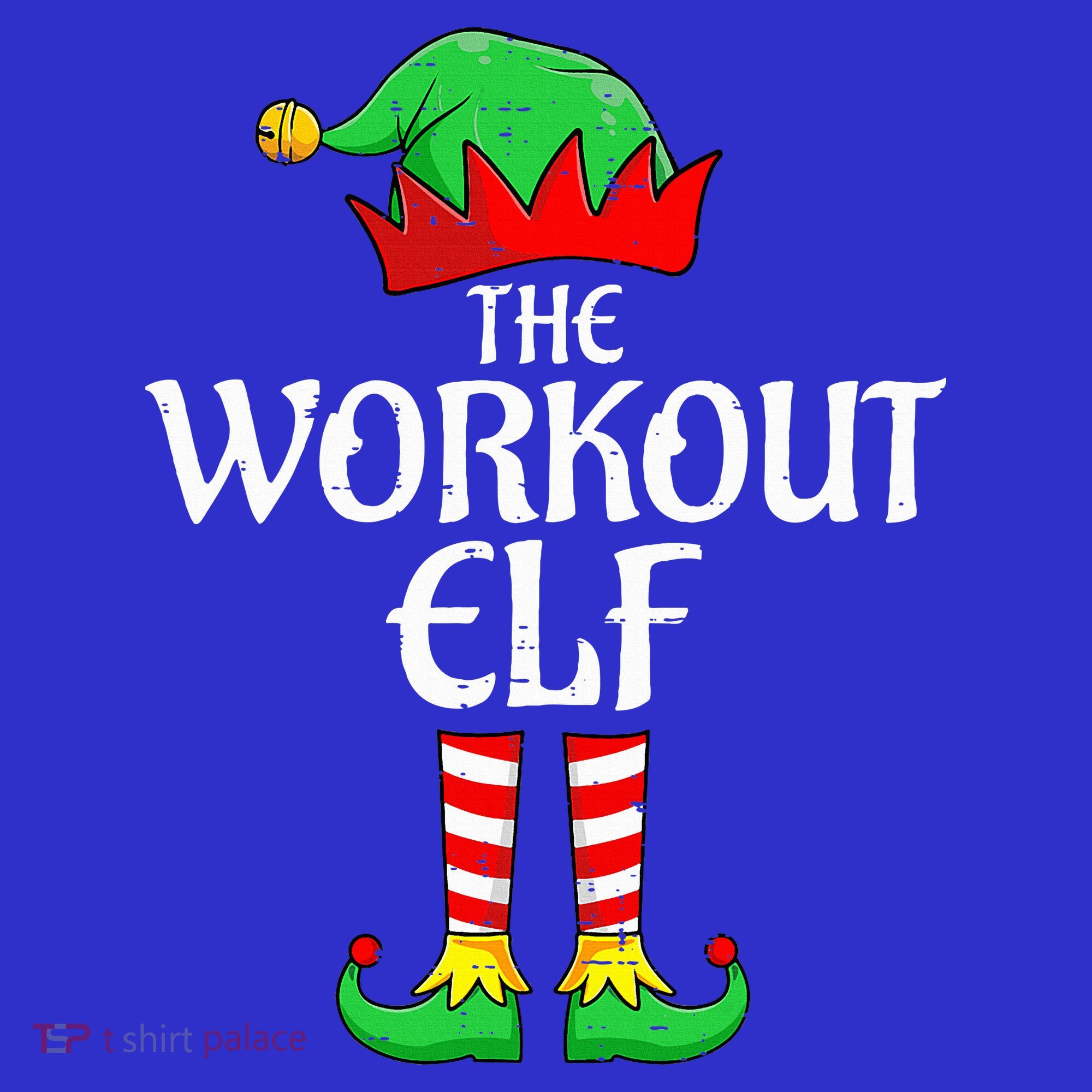 The Workout Elf Xmas Matching Christmas Family Pajama  Polo