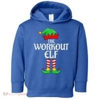 The Workout Elf Xmas Matching Christmas Family Pajama  Toddler Hoodie thumb 0