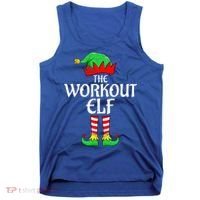 The Workout Elf Xmas Matching Christmas Family Pajama  Tank Top thumb 0