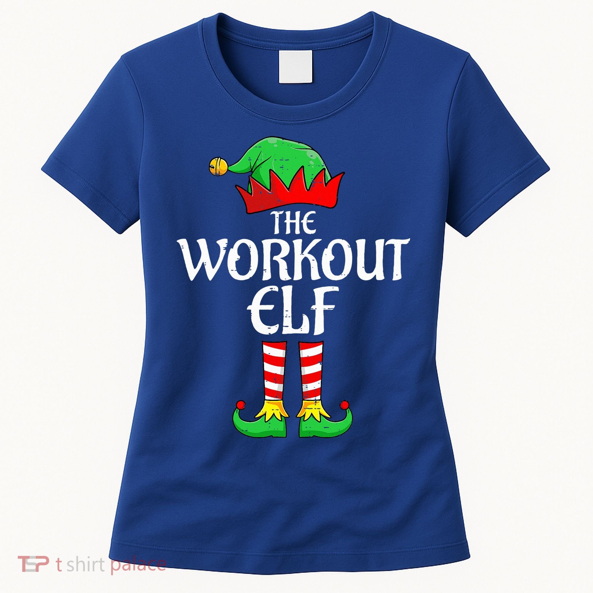 The Workout Elf Xmas Matching Christmas Family Pajama  Women's T-Shirt