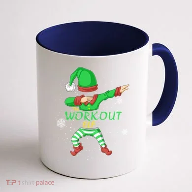 The Workout Elf Coffee Mug back