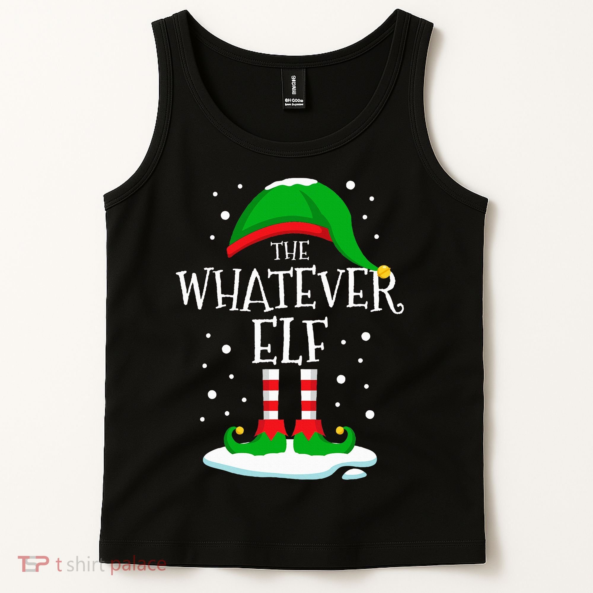 The Whatever Elf Christmas Family Matching Xmas Group Funny Tank Top