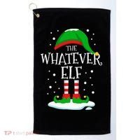 The Whatever Elf Christmas Family Matching Xmas Group Funny Golf Towel thumb 0