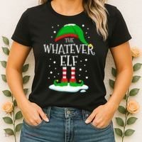 The Whatever Elf Christmas Family Matching Xmas Group Funny Women's T-Shirt thumb 2