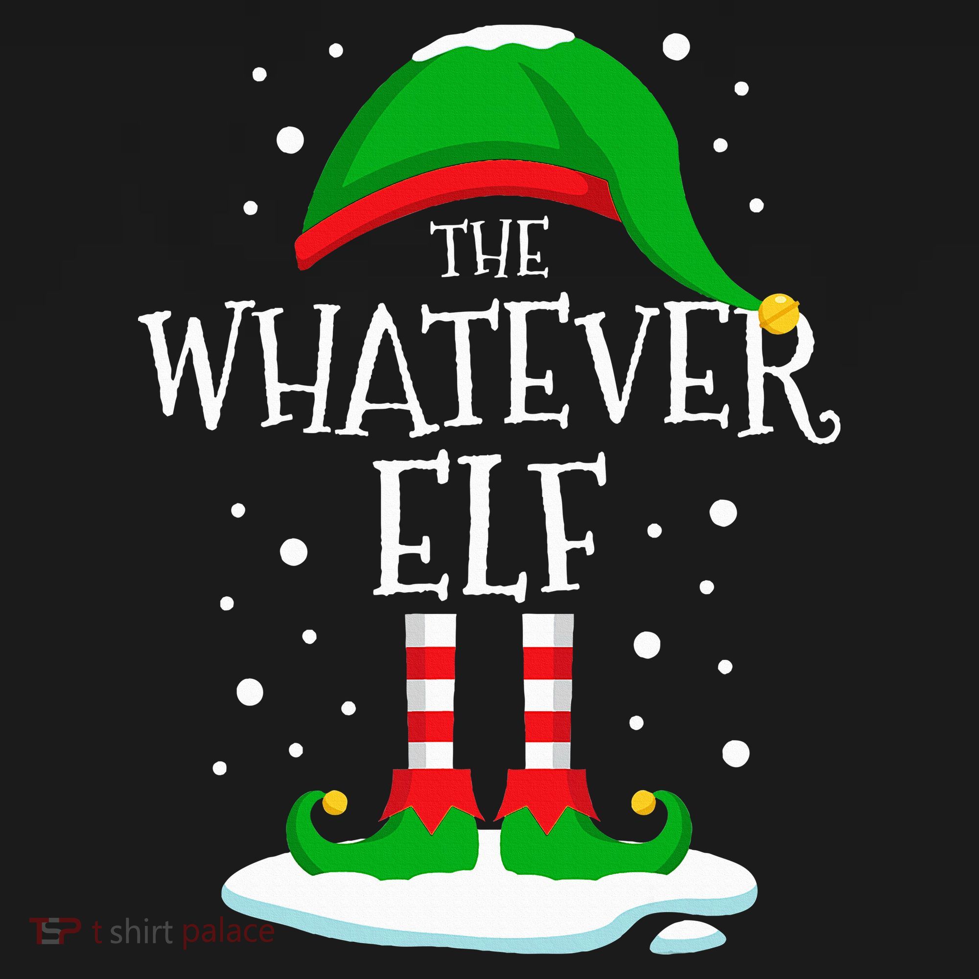 The Whatever Elf Christmas Family Matching Xmas Group Funny Women's T-Shirt