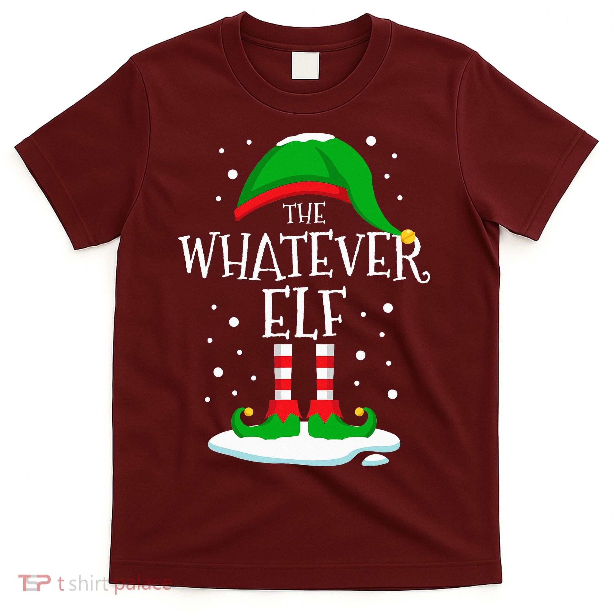 The Whatever Elf Christmas Family Matching Xmas Group Funny T-Shirt