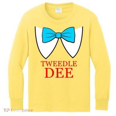 Tweedle Dee Costume Kids Long Sleeve Shirt