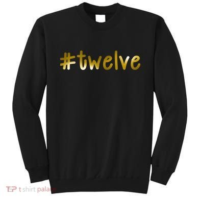 #Twelve 12th Birthday Gold Logo Sweatshirt