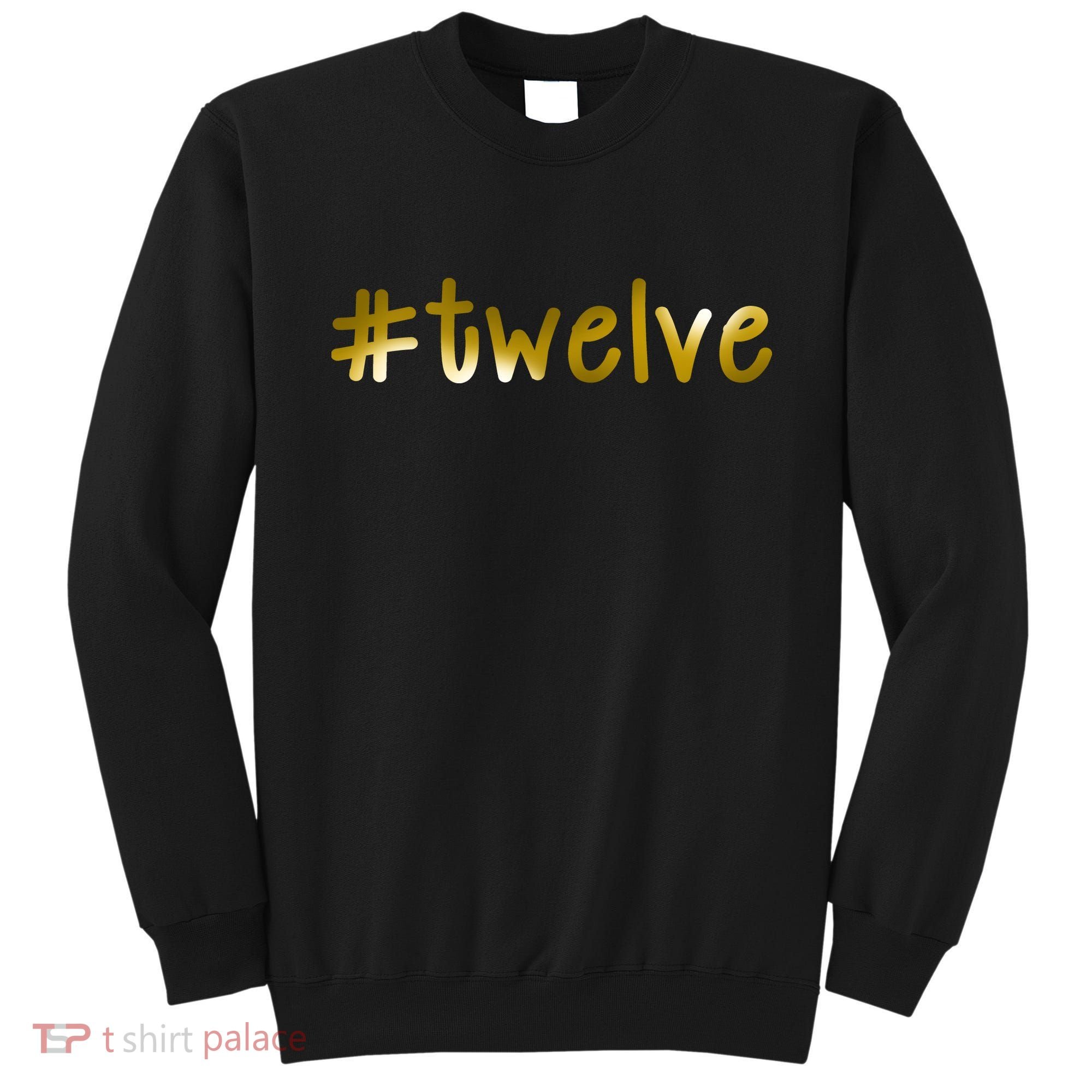 #Twelve 12th Birthday Gold Logo Sweatshirt