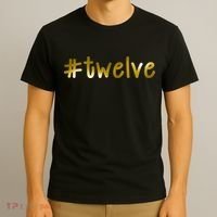 #Twelve 12th Birthday Gold Logo T-Shirt thumb 3