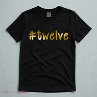 #Twelve 12th Birthday Gold Logo T-Shirt thumb 5